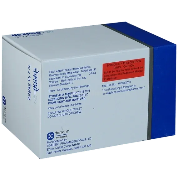 nexpro 20mg tablet 15's
